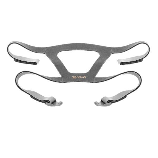 Gray Viva Headgear with Mask Clips